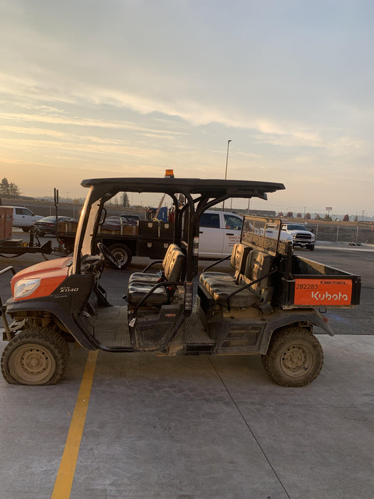 2022 Kubota RTV-X1140W-H Plastic Canopy, Windshield Acrylic Clear, LED Strobe Light, Wire Harness Kit, Back up Alarm