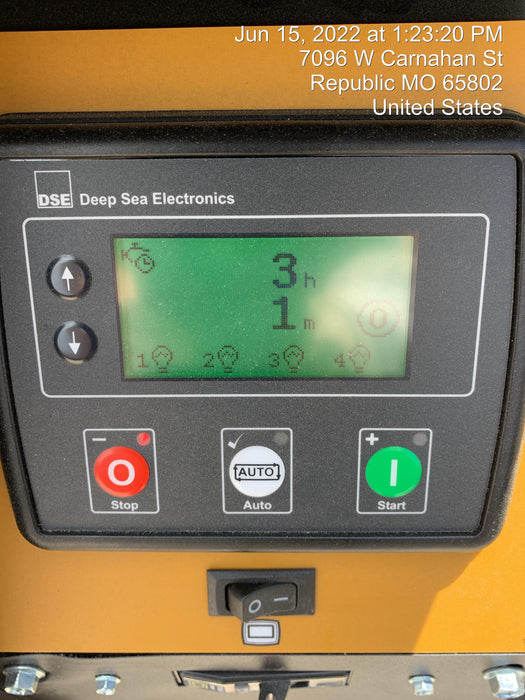 2022 Allmand NLV3GR (4) LED Light Fixture 350W, 23' Vertical Mast, 3kW Prime, Towable, Deep Sea L401, Leveling Jacks, Yanmar T4F 5.8hp