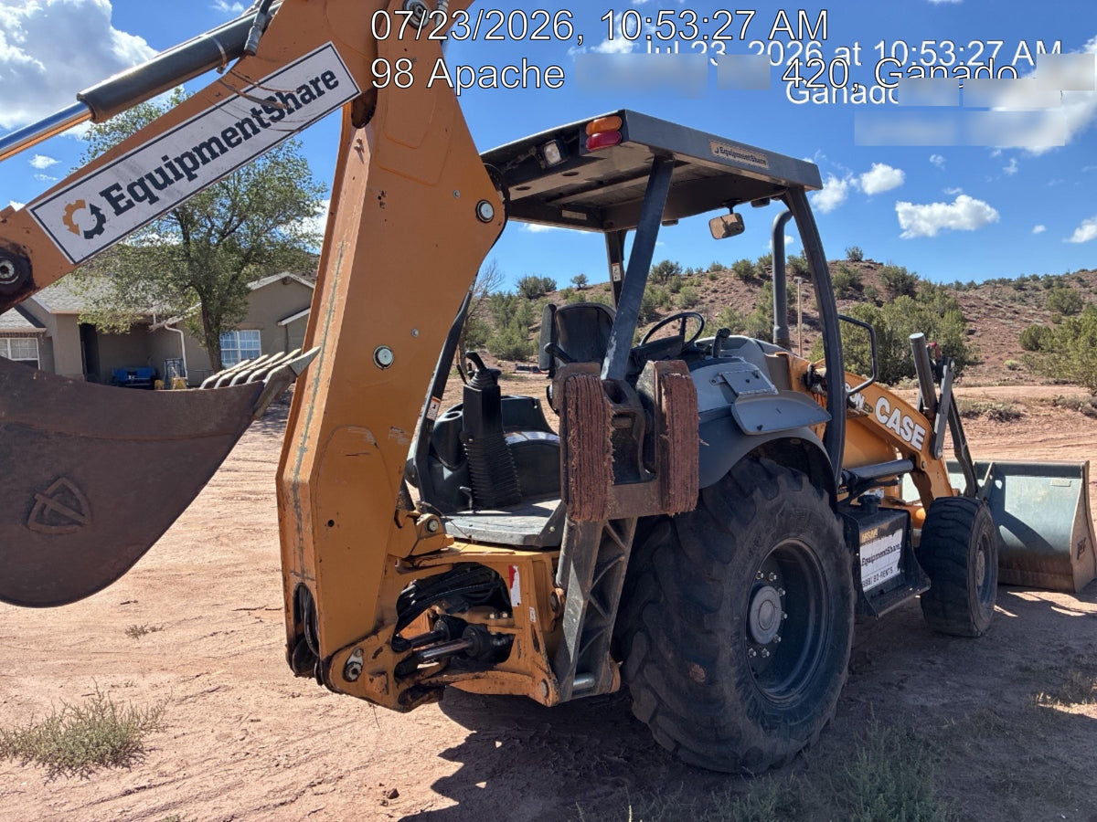 2020 Case 580N EP Canopy, 4WD, Standard Stick, Pilot Controls, 1 Way Hydraulics, Ride Control, TAG Manual QC