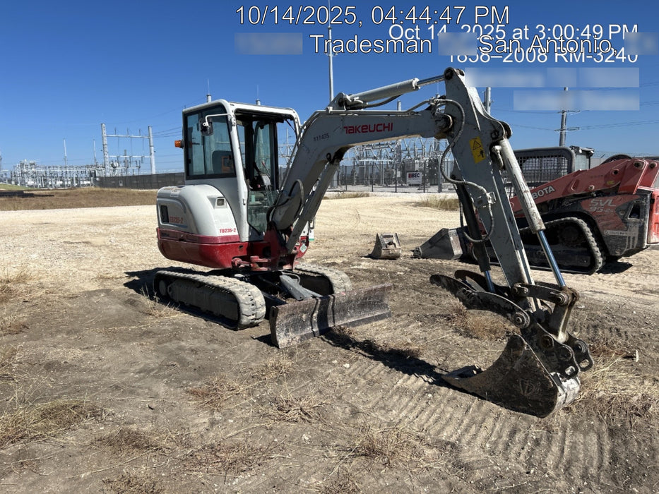 2020 Takeuchi TB-235-2CR Cab/Heat/Air, Rubber Tracks, Manual TAG QC