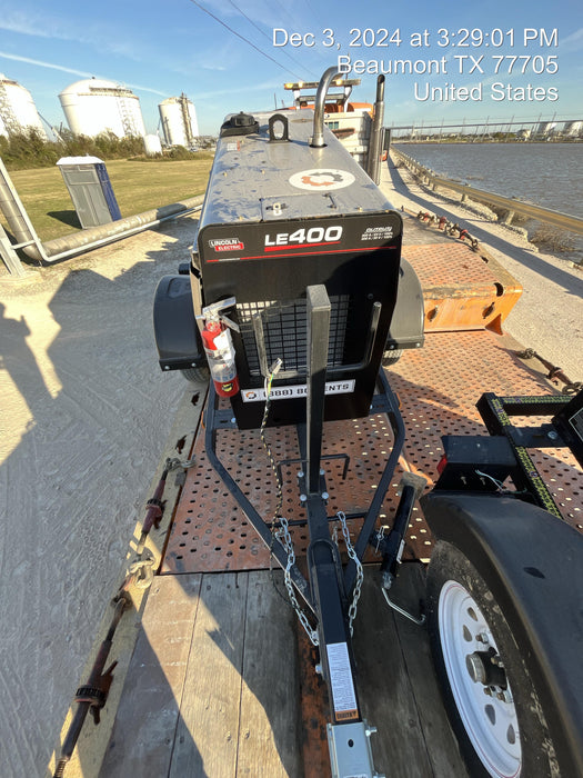 2024 Lincoln Electric LE400 Kubota V1505, Trlr, Cable Rack, Light Kit, ES Decals, T3