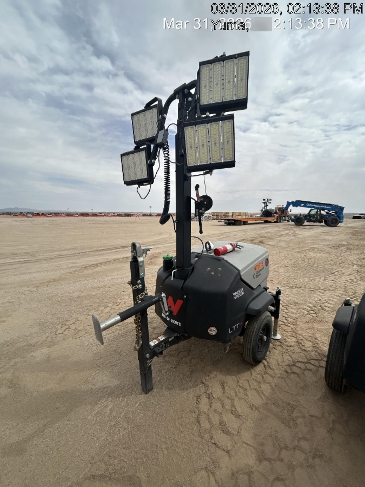 2024 Wacker Neuson LTT4 Diesel, Kohler KDW702, Deep Sea Controller, Auto Start, LED 320W, Bypass Outlet, T3