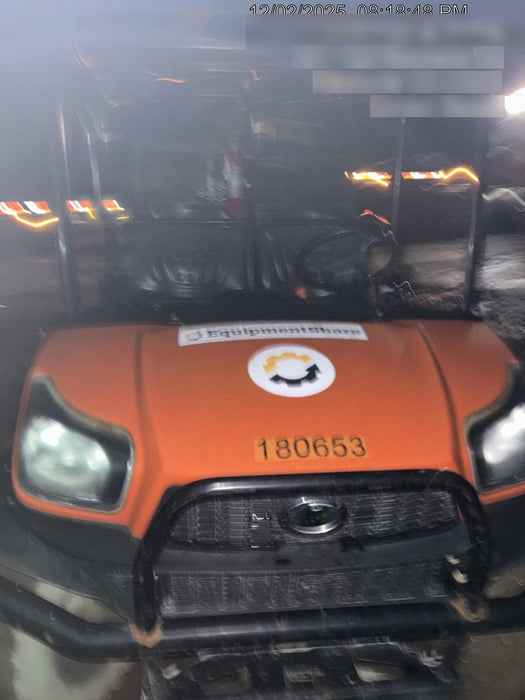 2021 Kubota RTV-X1140W-H Plastic Canopy, Windshield Acrylic Clear, LED Strobe Light, Wire Harness Kit, Back up Alarm