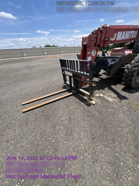 2018 Manitou MTA10055 Manitou MTA 10055 w/Open ROPS, Work Lights/Strobe, Aux Hyd, Solid Tires, Lift Hook, 66" Carriage, 60" Forks