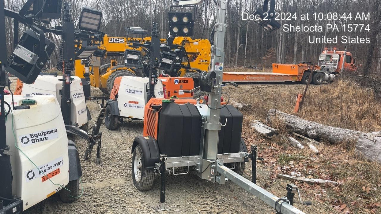 2024 Wanco WLTT-4MM4K Diesel, Deep Sea Controller, Shore Power Plug, Auto Start, (4) 350W LED Floodlights, 4kW Generator, 60 Gal Fuel Tank, 2" Ball, T3