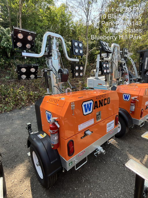 2024 Wanco WLTT-4MM4K Diesel, Deep Sea Controller, Shore Power Plug, Auto Start, (4) 350W LED Floodlights, 4kW Generator, 60 Gal Fuel Tank, 2" Ball, T3