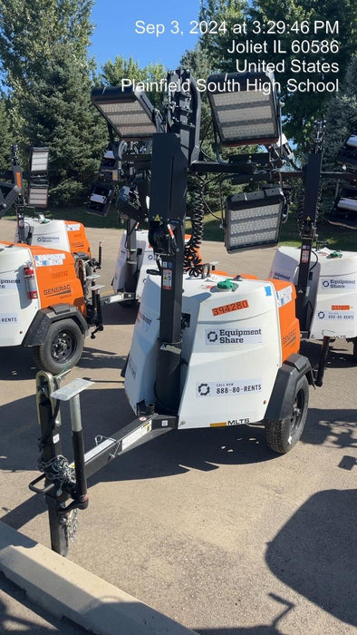 2024 Generac MLT2 Diesel, Flex Switch 120V Input, Powerzone Controller, 
(4) 320W LED Lights, 4kW Generator, 39.9 Gal Fuel Tank, 2" Ball, T3