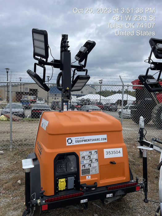 2023 Generac MLT2 Diesel, Flex Switch 120V Input, Powerzone Controller, (4) 320W LED Lights, 4kW Generator, 39.9 Gal Fuel Tank, 2" Ball, T3