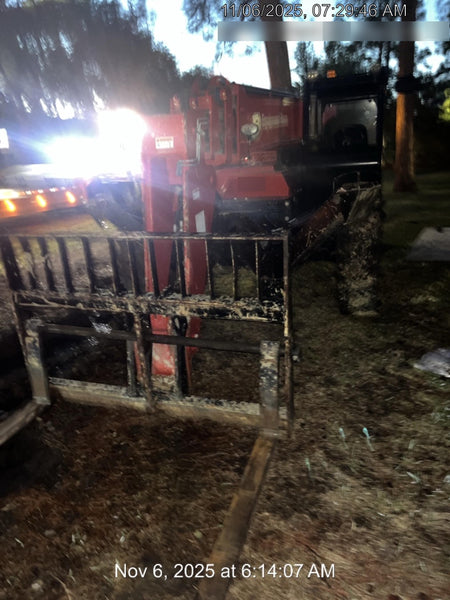 2019 Manitou MTA10055 Canopy, 120 HP, Solid Tires, Work Lights, Lift Hook, Auxiliary Hydraulics w/66" Carriage and 60" Forks