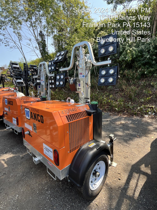 2024 Wanco WLTT-4MM4K Diesel, Deep Sea Controller, Shore Power Plug, Auto Start, (4) 350W LED Floodlights, 4kW Generator, 60 Gal Fuel Tank, 2" Ball, T3