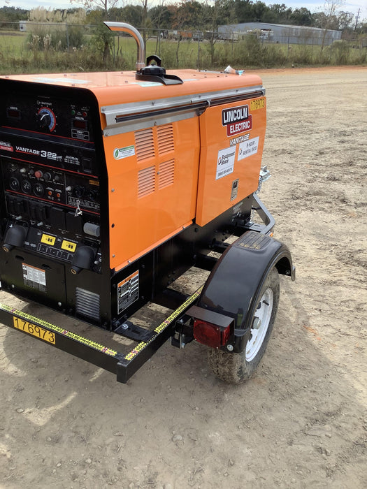 2021 Lincoln Electric Vantage 322 Vantage 322 Ready Pak 3 w/ Decals, ORANGE (includes trailer, cable rack, fender light kit) NO Telematics