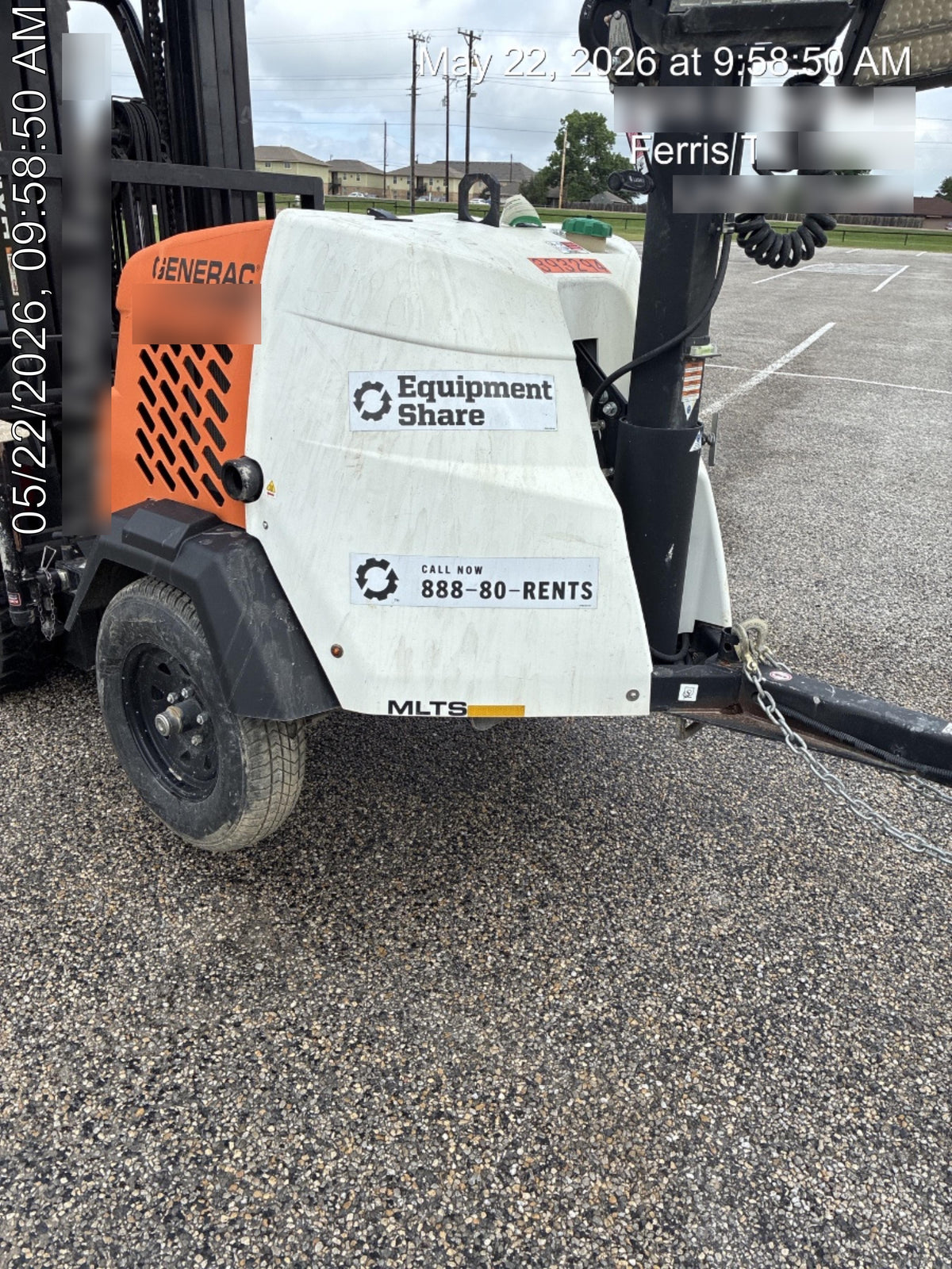 2024 Generac MLT2 Diesel, Flex Switch 120V Input, Powerzone Controller, 
(4) 320W LED Lights, 4kW Generator, 39.9 Gal Fuel Tank, 2" Ball, T3