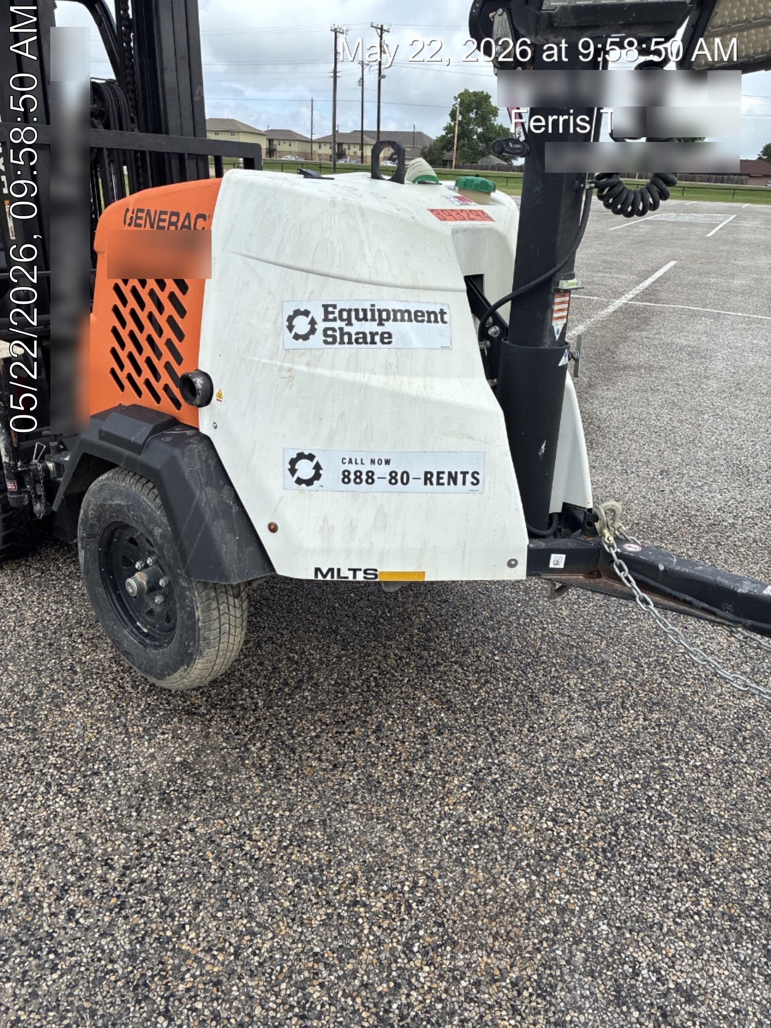 2024 Generac MLT2 Diesel, Flex Switch 120V Input, Powerzone Controller, 
(4) 320W LED Lights, 4kW Generator, 39.9 Gal Fuel Tank, 2" Ball, T3