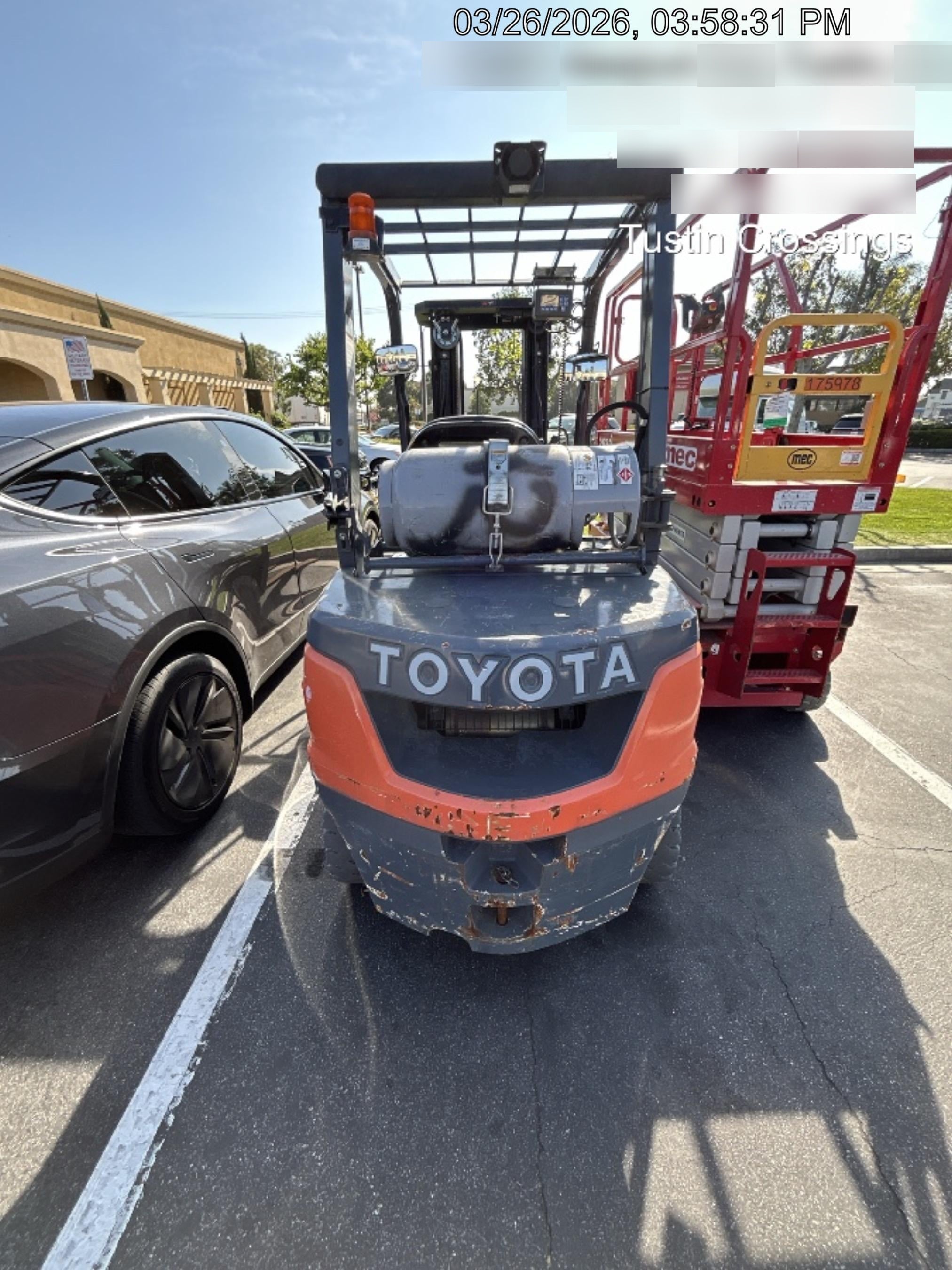 2022 TOYOTA 8FGU25 LP w/ Scale