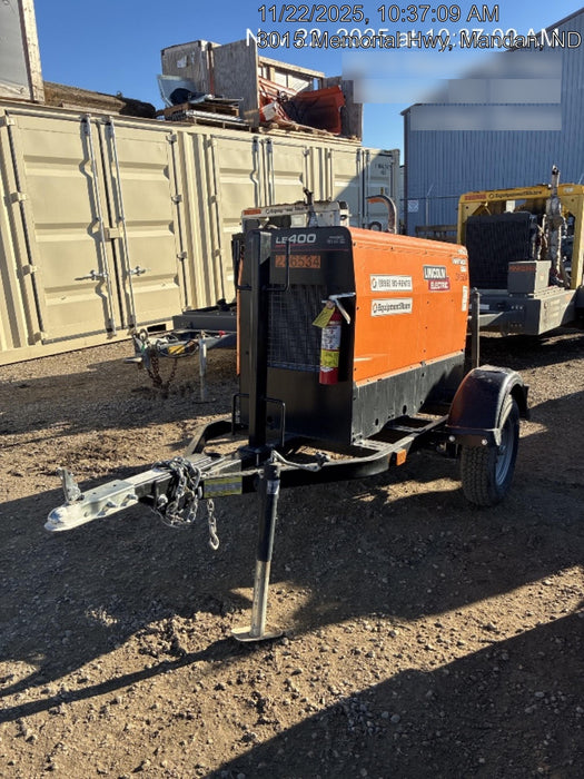 2022 Lincoln Electric LE400 Kubota V1505, Trlr, Cable Rack, Light Kit, ES Decals, T3