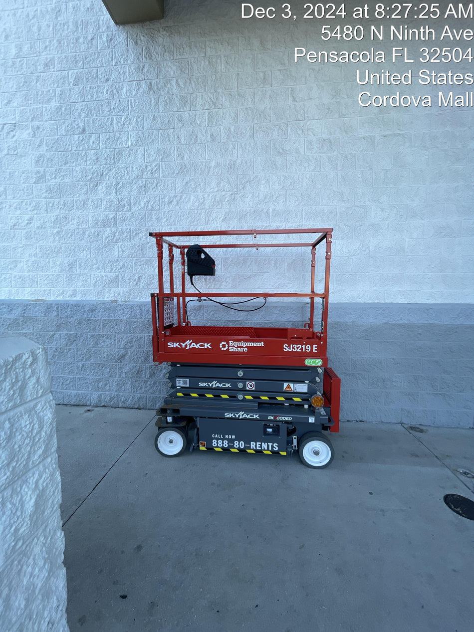 2024 Skyjack SJ3219 Electric Drive, Sld NM Tires, DBcns, RFRails, Power to Platform, T3 + Access Control