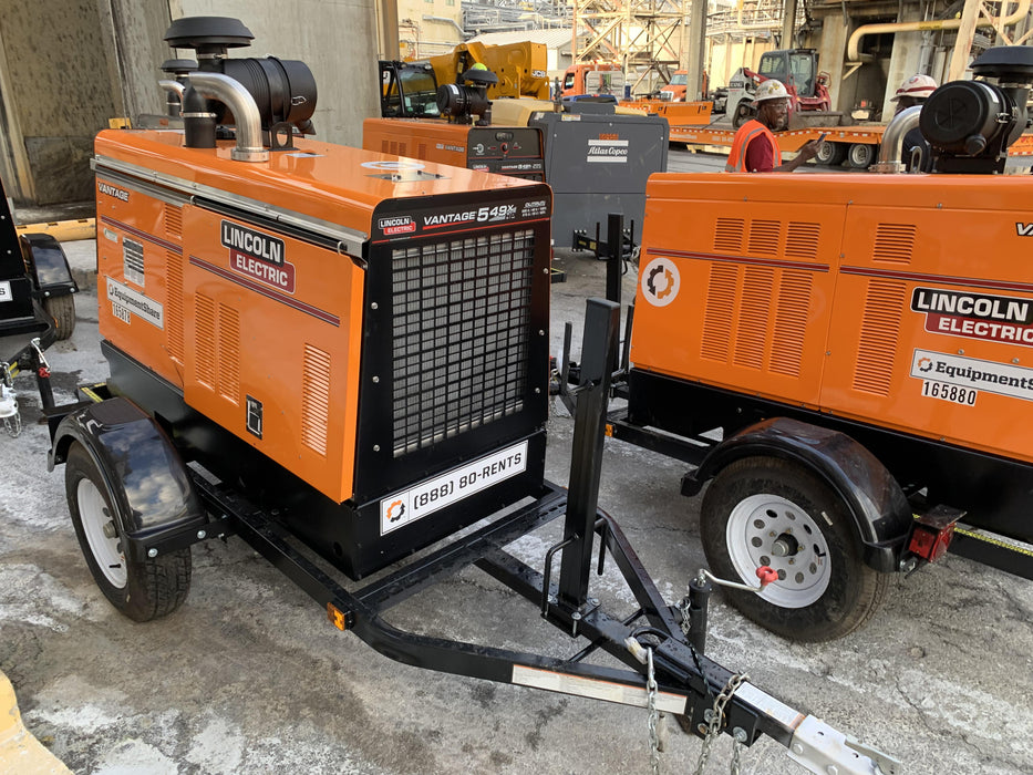 2021 Lincoln Electric Vantage 549X Ready Pak 3, ORANGE (includes trailer, cable rack, fender light kit)