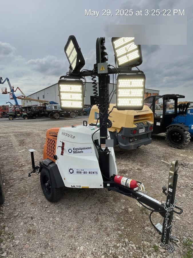 2023 Generac MLT2 Diesel, Flex Switch 120V Input, Powerzone Controller, (4) 320W LED Lights, 4kW Generator, 39.9 Gal Fuel Tank, 2" Ball, T3