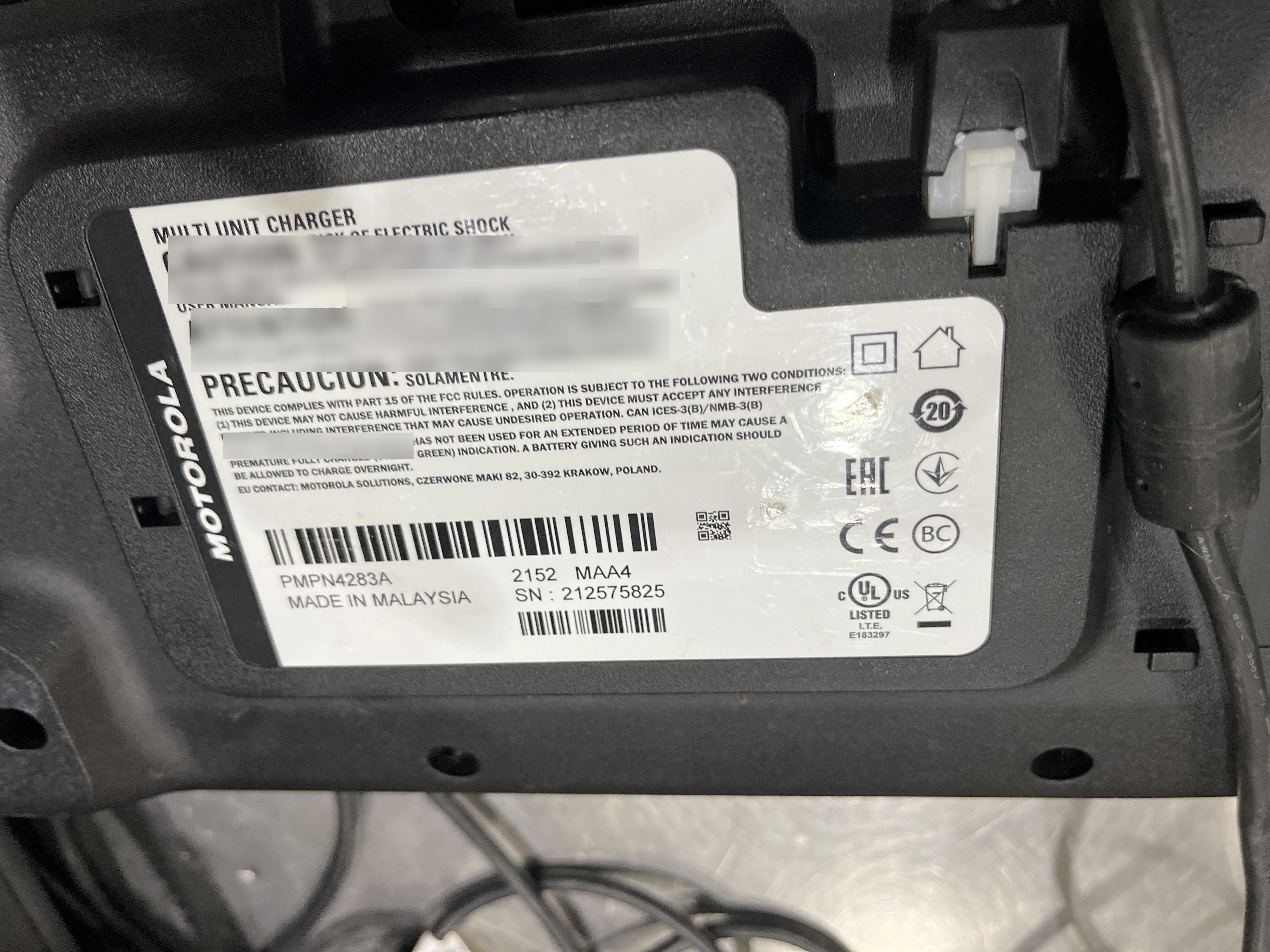 2021 MOTOROLA PMPN4284