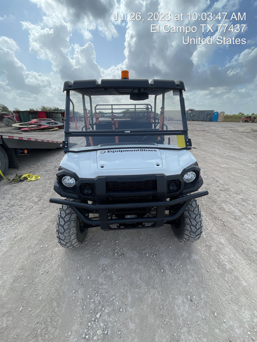 2022 Kawasaki Mule PRO-DXT Standard Options, Backup Alarm, Beacon, Plastic Hard Top, Poly Windshield, Horn Kit