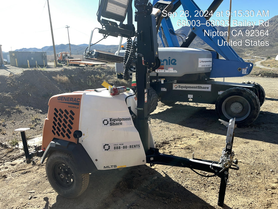 2023 Generac MLT2 Diesel, Flex Switch 120V Input, Powerzone Controller, 
(4) 320W LED Lights, 4kW Generator, 39.9 Gal Fuel Tank, 2" Ball, T3