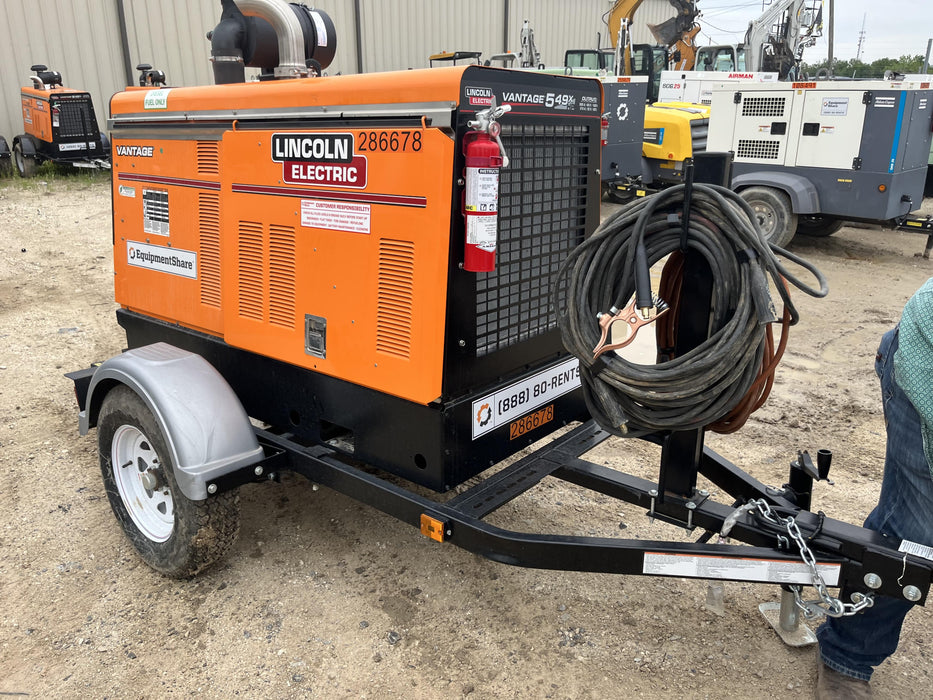 2022 Lincoln Electric Vantage 549X Crosslink Technology, Trailer Mounted, ES Decals, T3