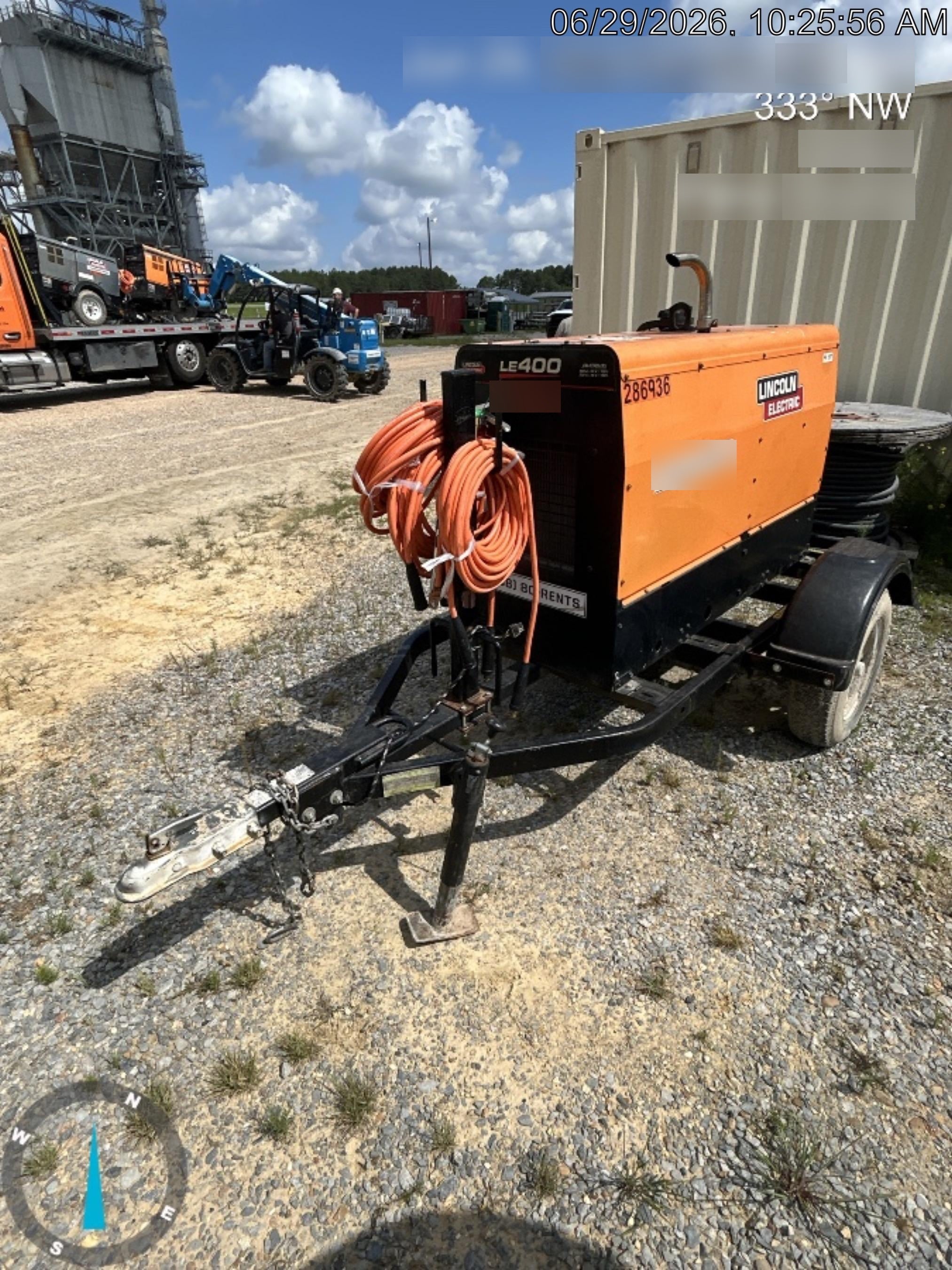 2022 Lincoln Electric LE400 Kubota V1505, Trlr, Cable Rack, Light Kit, ES Decals, T3