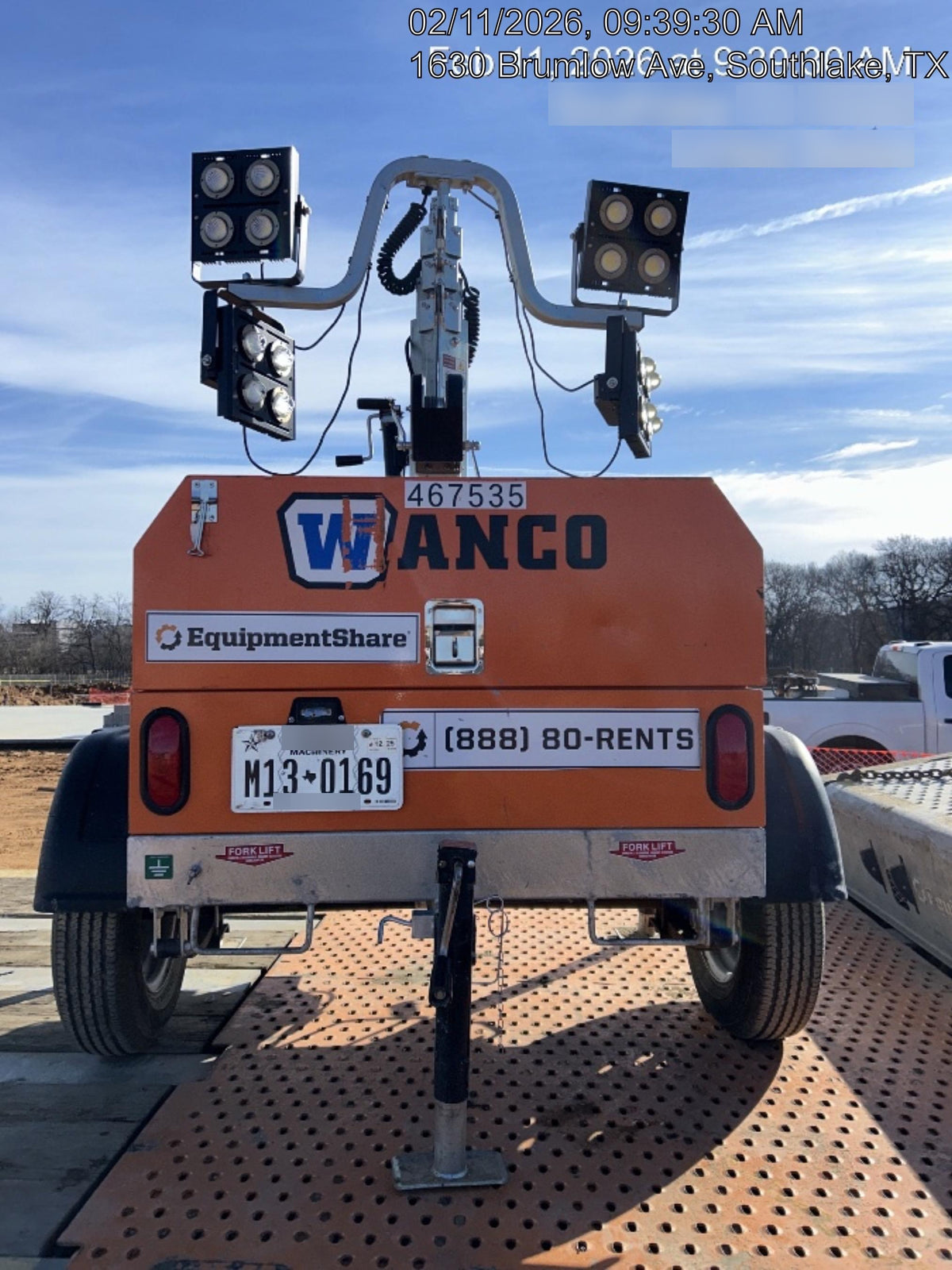 2024 Wanco WLTT-4MM4K Diesel, Deep Sea Controller, Shore Power Plug, Auto Start, (4) 350W LED Floodlights, 4kW Generator, 60 Gal Fuel Tank, 2" Ball, T3