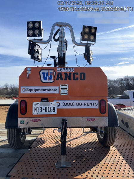 2024 Wanco WLTT-4MM4K Diesel, Deep Sea Controller, Shore Power Plug, Auto Start, (4) 350W LED Floodlights, 4kW Generator, 60 Gal Fuel Tank, 2" Ball, T3