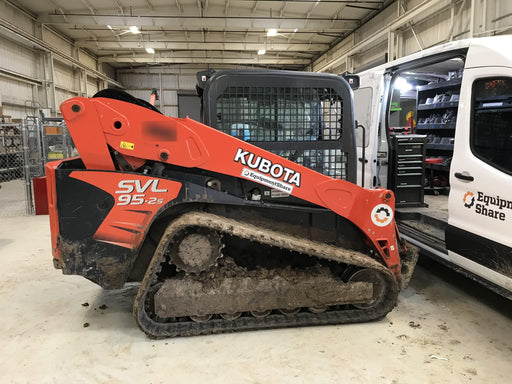 2019 Kubota SVL95-2S Cab/Heat/Air, Standard Tracks, Standard Flow, Hydraulic QC 80" HD Tooth Bucket