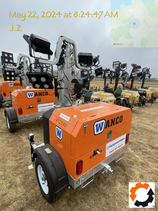 2024 Wanco WLTT-4MM4K Diesel, Deep Sea Controller, Shore Power Plug, Auto Start, (4) 350W LED Floodlights, 4kW Generator, 60 Gal Fuel Tank, 2" Ball, T3