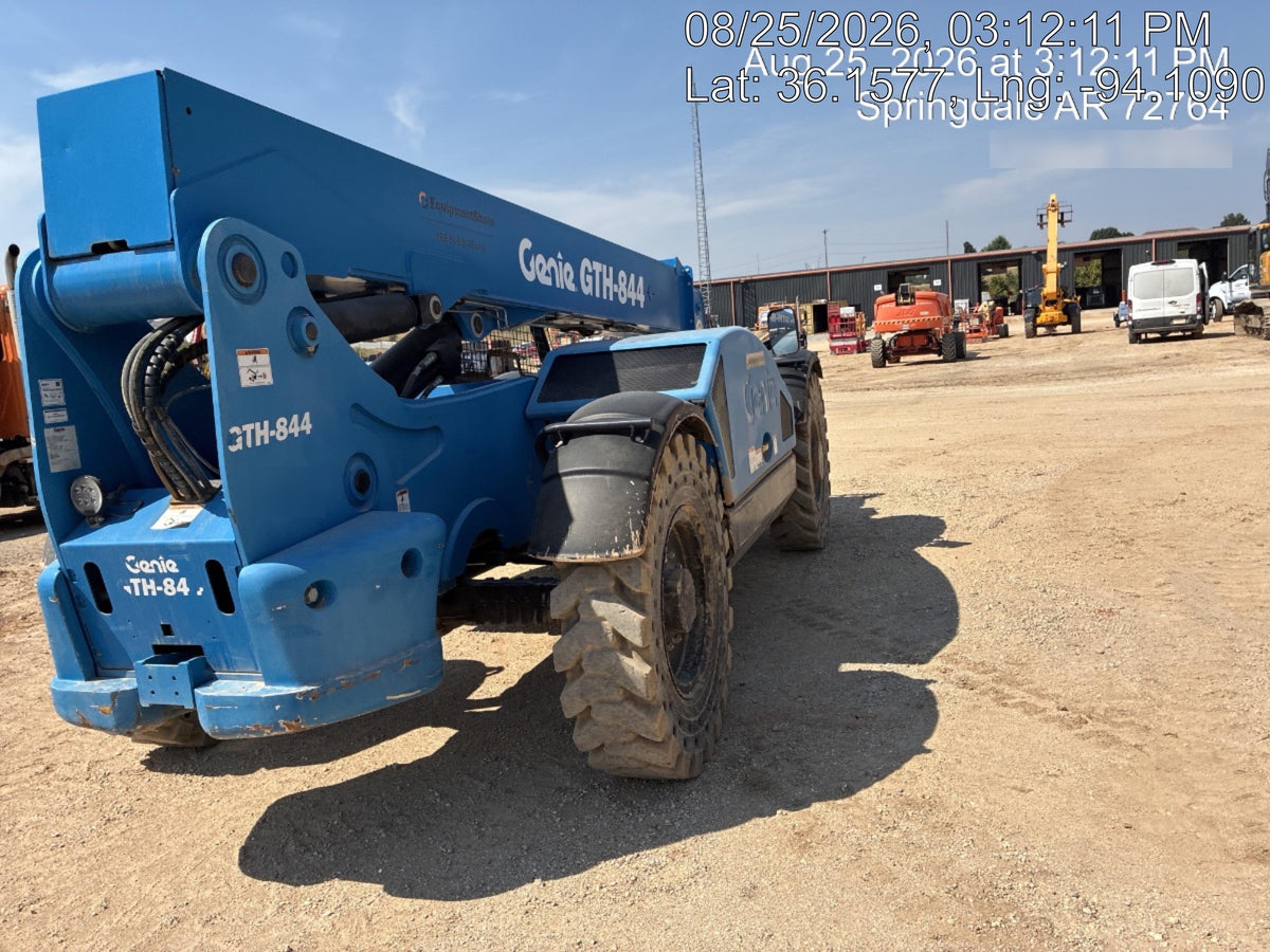2018 Genie GTH-844 Genie GTH-844 w/ROPS, Work Lights, Solid Tires, RH Cab Mesh, Beacon, 60" Carriage and Forks