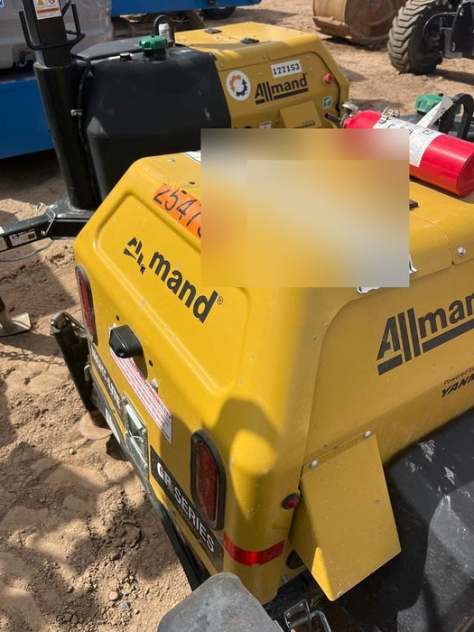 2022 Allmand NLV3GR (4) LED Light Fixture 350W, 23' Vertical Mast, 3kW Prime, Towable, ES Decals, T3