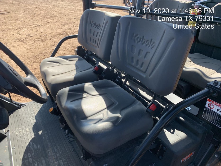 2020 Kubota RTV-X1140W-H Canopy, 4-Seater, Diesel, Windshield Acrylic Clear, LED Strobe, Backup Alarm