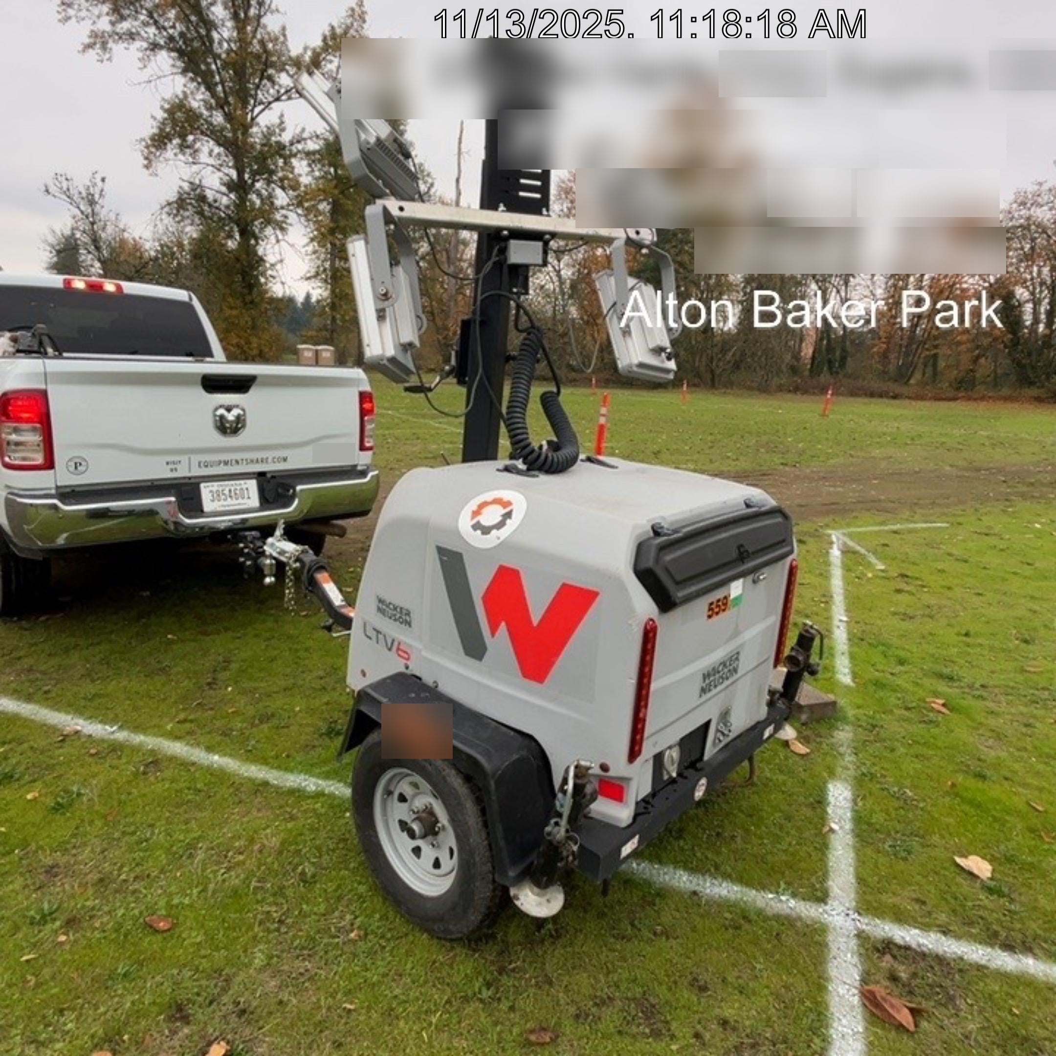 2019 Wacker Neuson LTV6K-LED Standard LED Towable Light Tower w/None