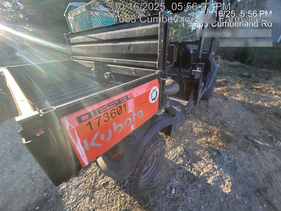 2021 Kubota RTV-X1140W-H Plastic Canopy, Windshield Acrylic Clear, LED Strobe Light, Wire Harness Kit, Back up Alarm