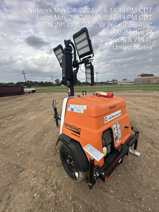 2024 Generac MLT2 Diesel, Flex Switch 120V Input, Powerzone Controller, 
(4) 320W LED Lights, 4kW Generator, 39.9 Gal Fuel Tank, 2" Ball, T3