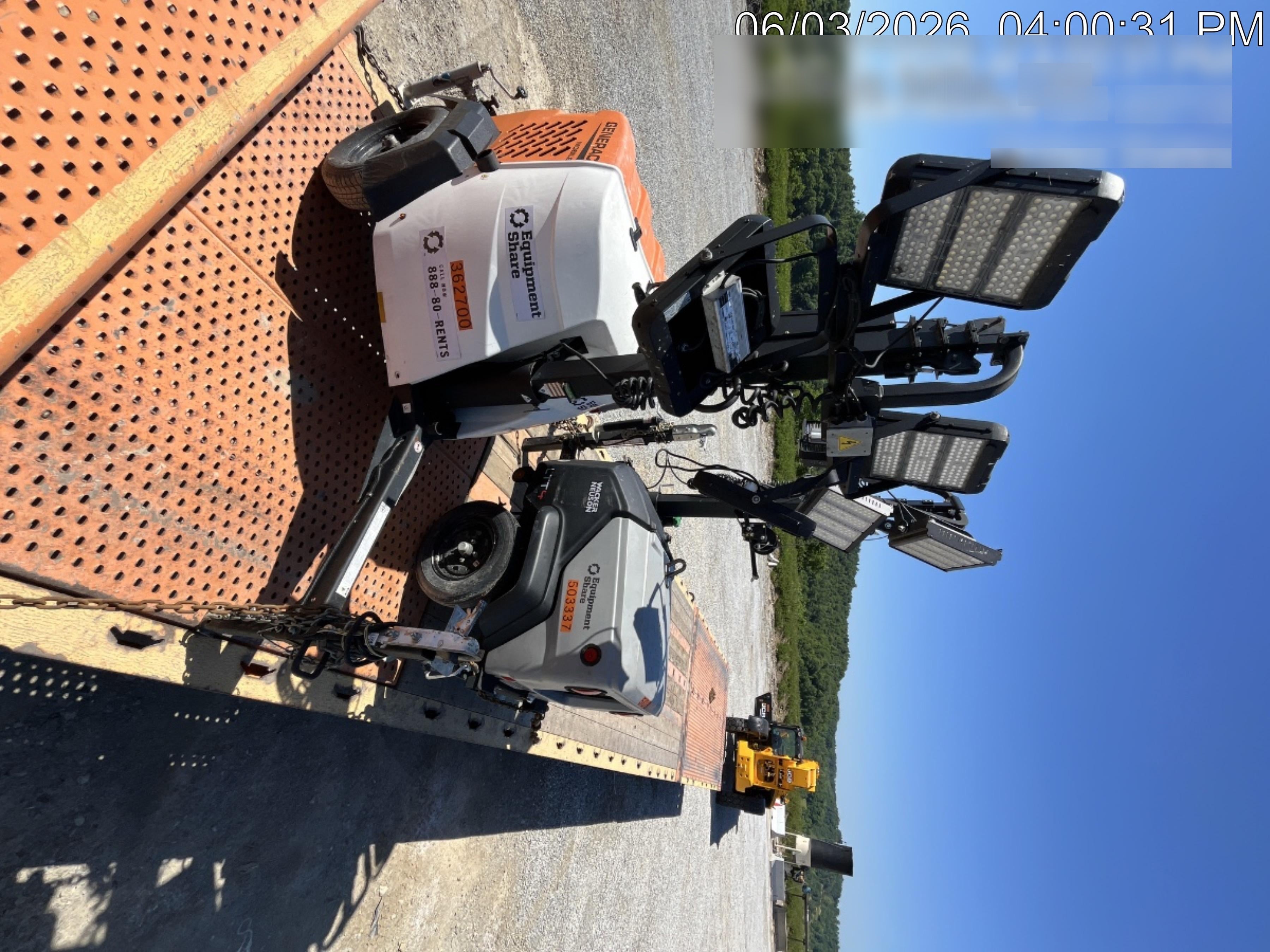 2023 Generac MLT2 Diesel, Flex Switch 120V Input, Powerzone Controller, 
(4) 320W LED Lights, 4kW Generator, 39.9 Gal Fuel Tank, 2" Ball, T3