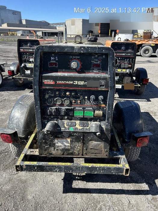 2018 Lincoln Electric Vantage 322 Lincoln Vantage 322 Welder Ready Pak 3 - Vantage 322, Trailer, Fender and light kit, Cable rack