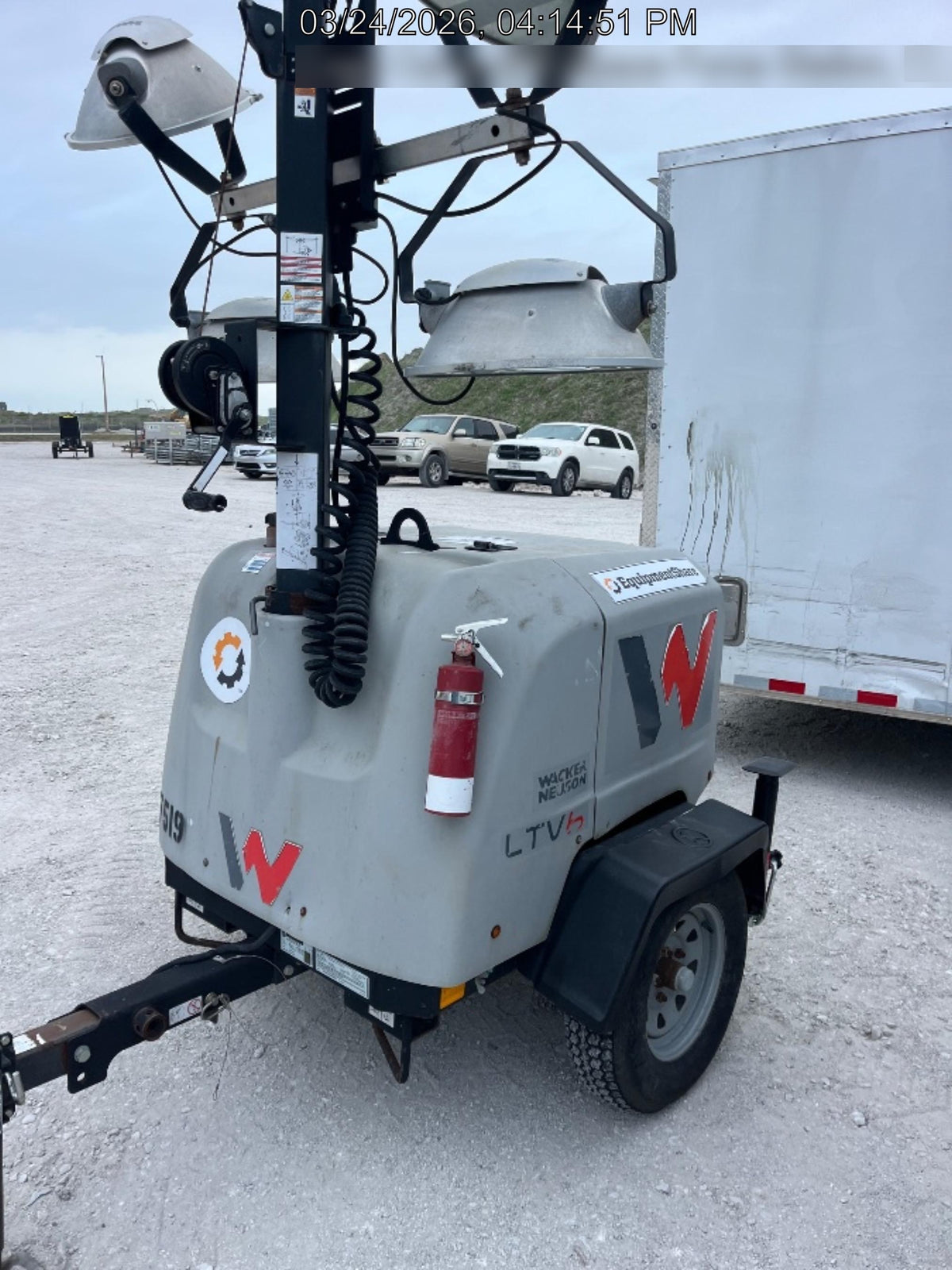 2018 Wacker Neuson LTV6K-MH Wacker Neuson LTV6K Mobile Light Tower w/Fuel Level Sensor Installed