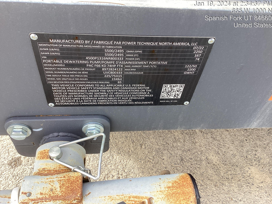 2022 ATLAS COPCO PAC F66 KD