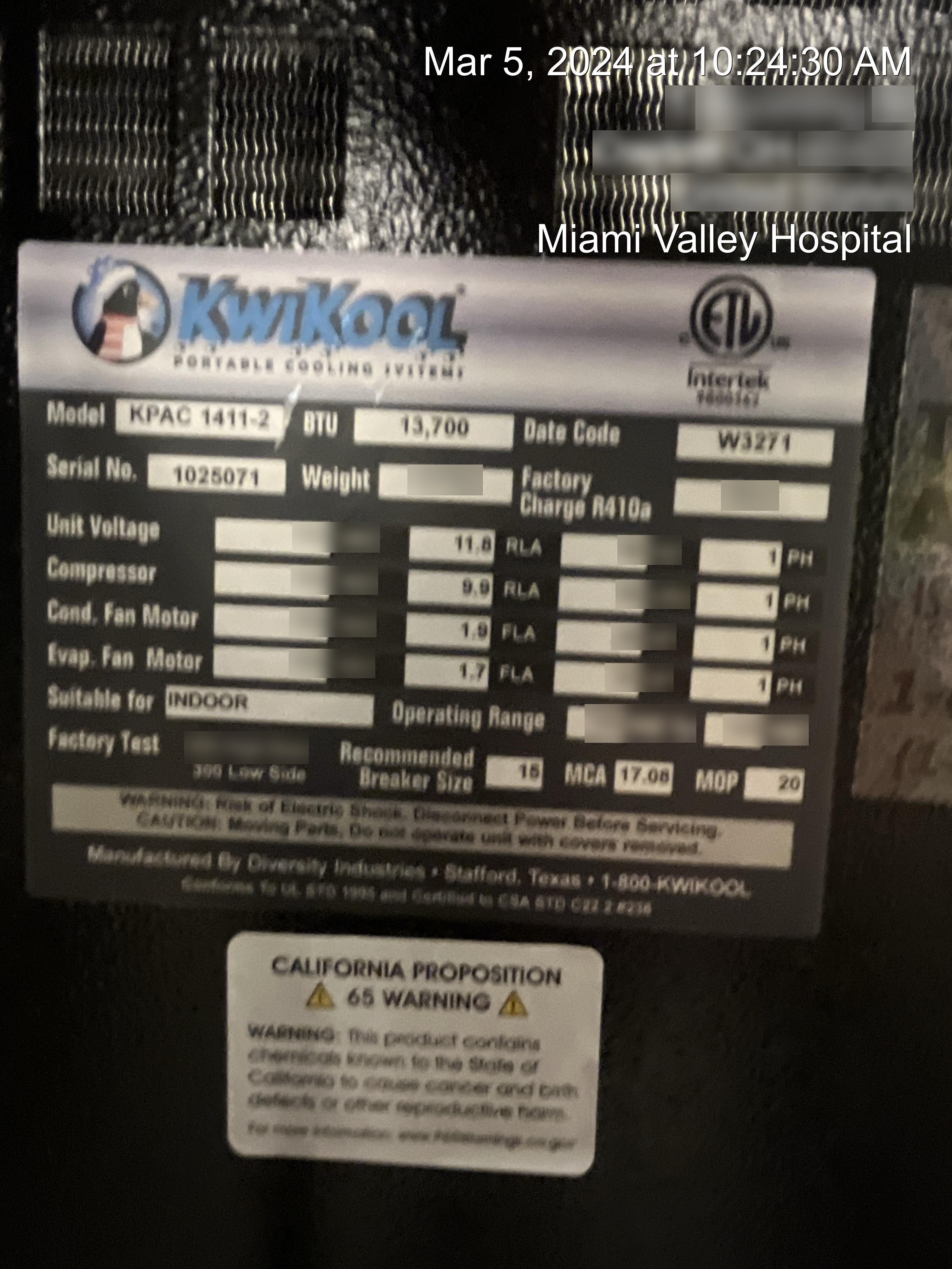 2023 KWIKOOL KPAC1411-2