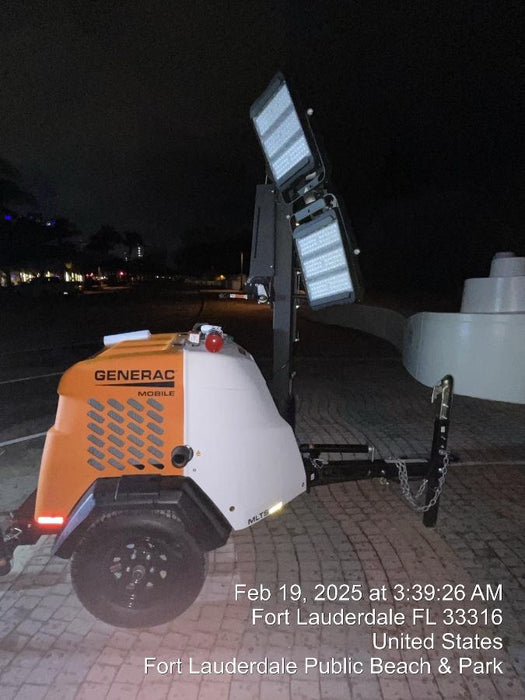 2025 Generac MLTS-4 Diesel, Mitsubishi L2E, 7.1 hp @1800 rpm, Flex Switch 120V Input, Powerzone Controller, (4) 320W LED Lights, 4kW Generator, 39.9 Gal Fuel Tank, 2" Ball, T3, ES Decals