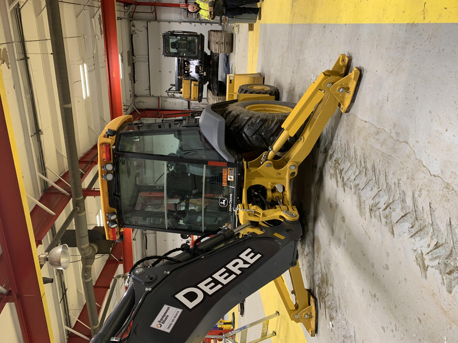 2020 John Deere 310LEP Cab/Heat/Air, 4WD, Standard Stick, Pilot Controls, 2 Way Hydraulics, TAG Manual QC