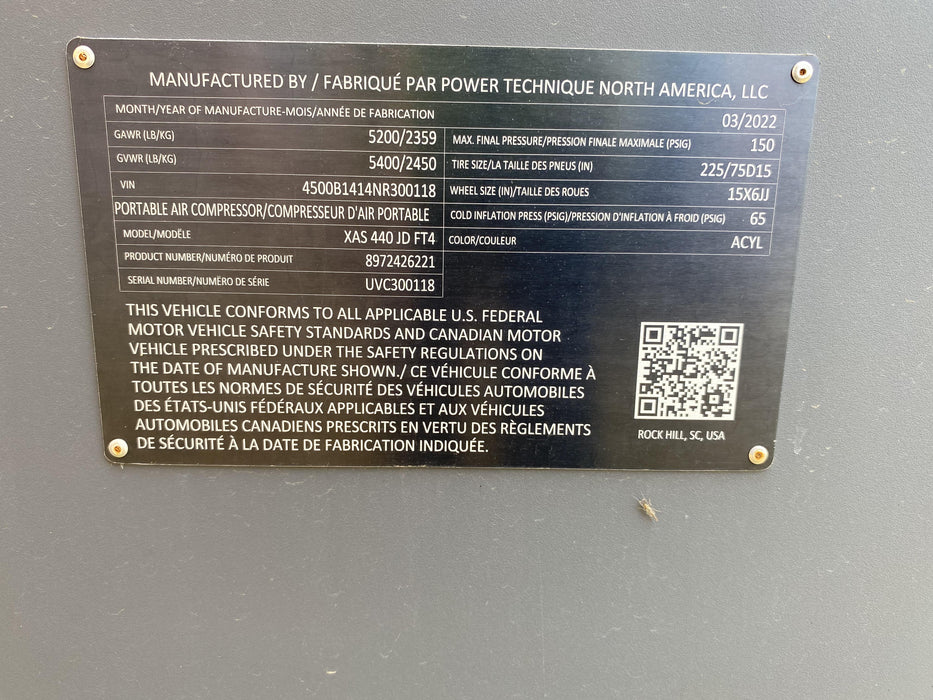 2022 ATLAS COPCO XAS440