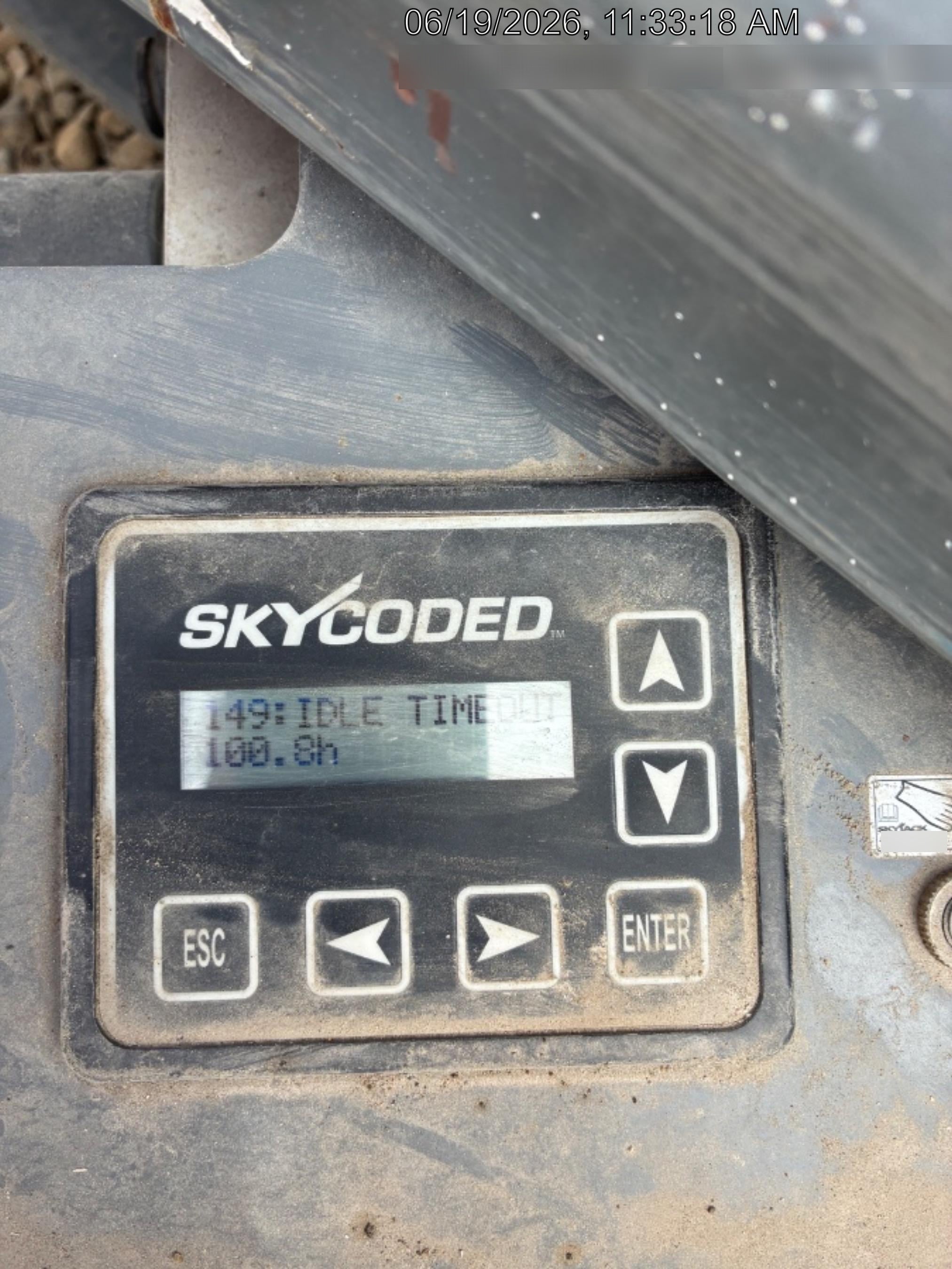 2020 Skyjack SJIII-3219 Solid NM Tires, Half height spring hinged entry gate, Dual Beacons, 800W Inverter