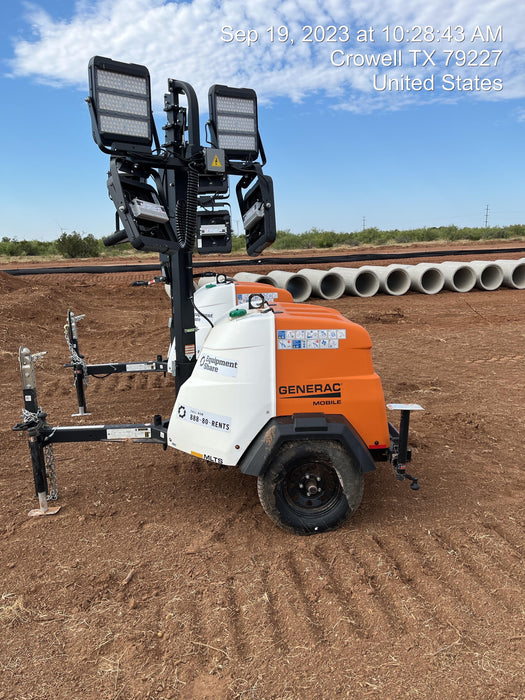 2023 Generac MLT2 Diesel, Flex Switch 120V Input, Powerzone Controller, (4) 320W LED Lights, 4kW Generator, 39.9 Gal Fuel Tank, 2" Ball, T3