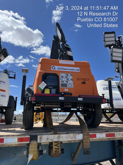 2023 Generac MLT2 Diesel, Flex Switch 120V Input, Powerzone Controller, 
(4) 320W LED Lights, 4kW Generator, 39.9 Gal Fuel Tank, 2" Ball, T3