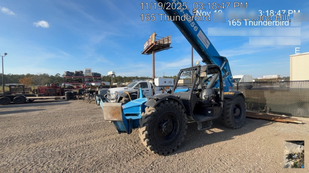 2019 Genie GTH-1056 Canopy, Solid RT Tires, LED Work Lights, Beacon 60" QA Carriage, 60" Forks