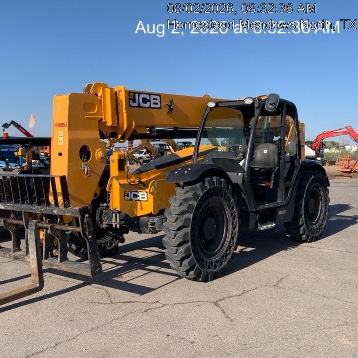 2020 JCB 509-42 Canopy, Solid Tires, Work Lights, Beacon, Aux Hydraulics, Back up Alarm, Lifting Eye, ES Decals